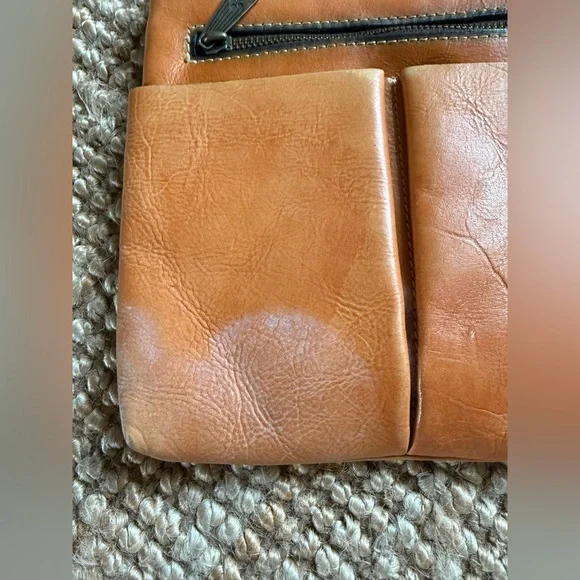 Patricia Nash Granada Brown Leather Crossbody Bag. - Picture 5 of 12